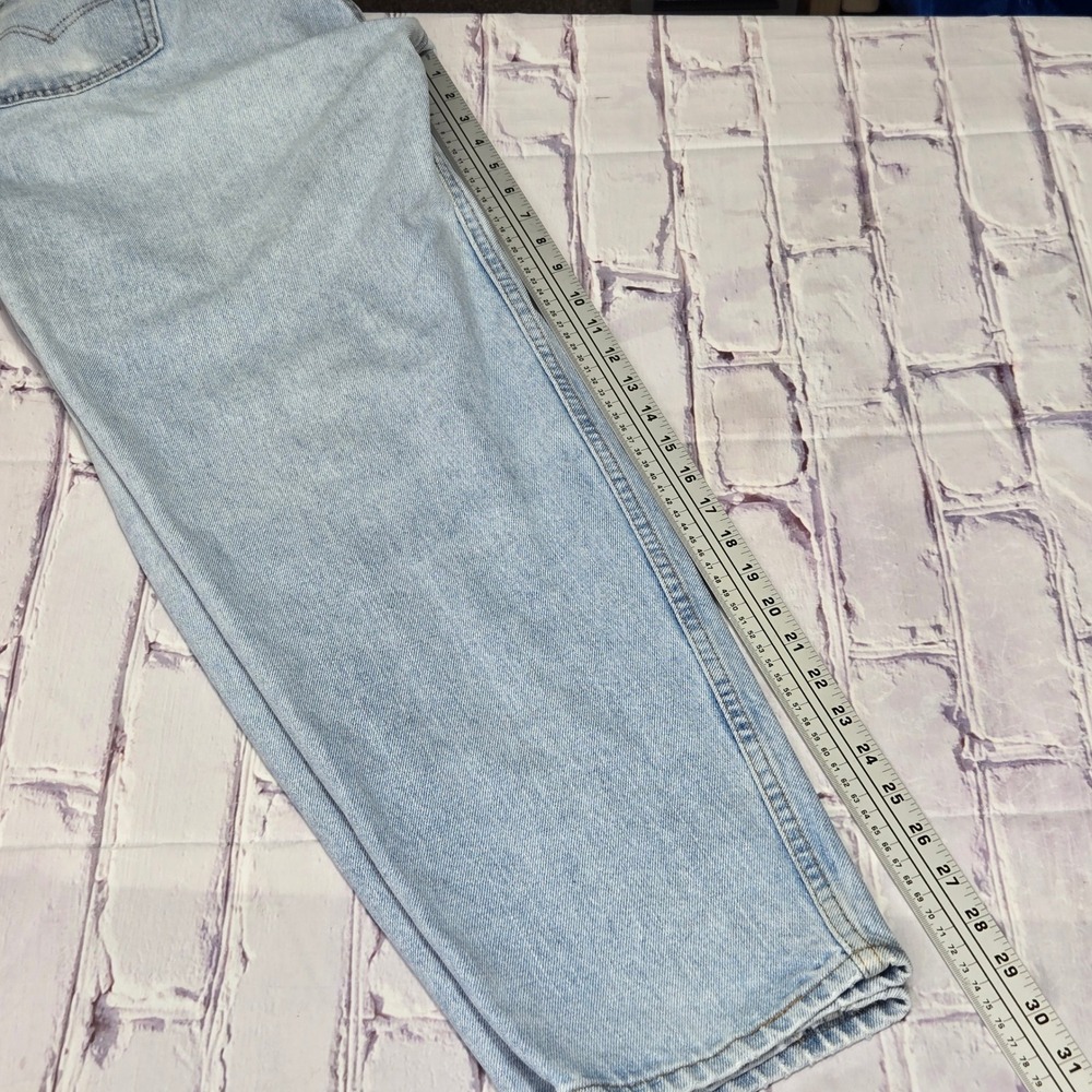 Vintage 90s Levis 560 Loose Fit Tapered Leg Jeans Men 36x30 Light Wash Denim USA - Picture 14 of 16
